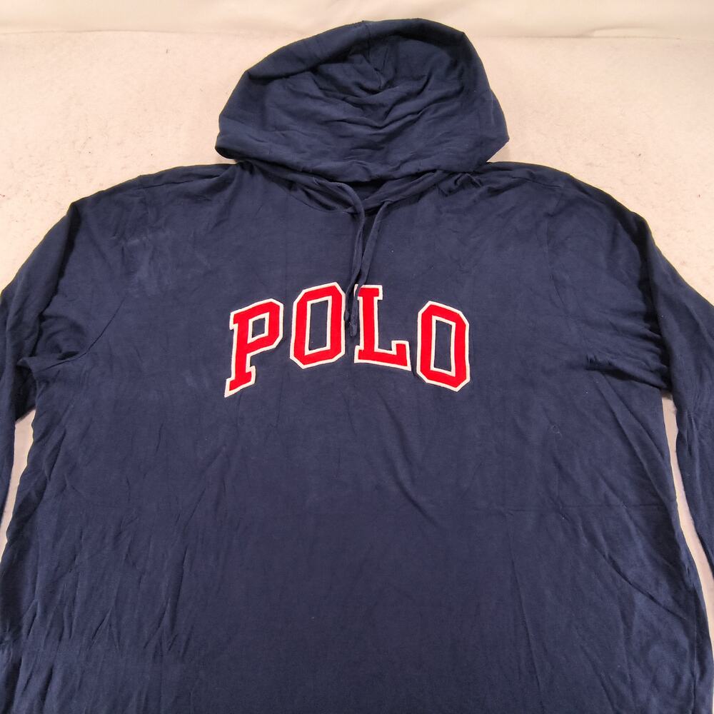 Polo Ralph Lauren Long Sleeve Outdoor Hoodie Mens Size Extra Large XL Navy